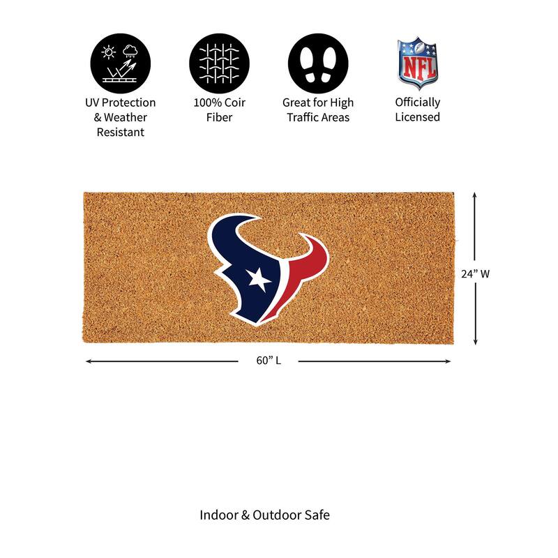 Houston Texans Full Color Indoor/Outdoor Coir Mat