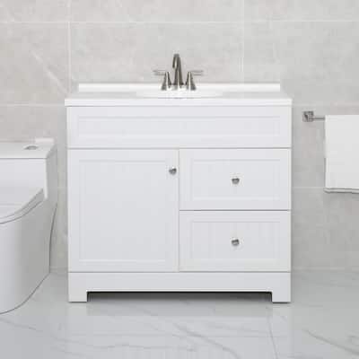 Eclife 30"/36" Bathroom Vanity Set W/Drop in Sink Cabinet Combo