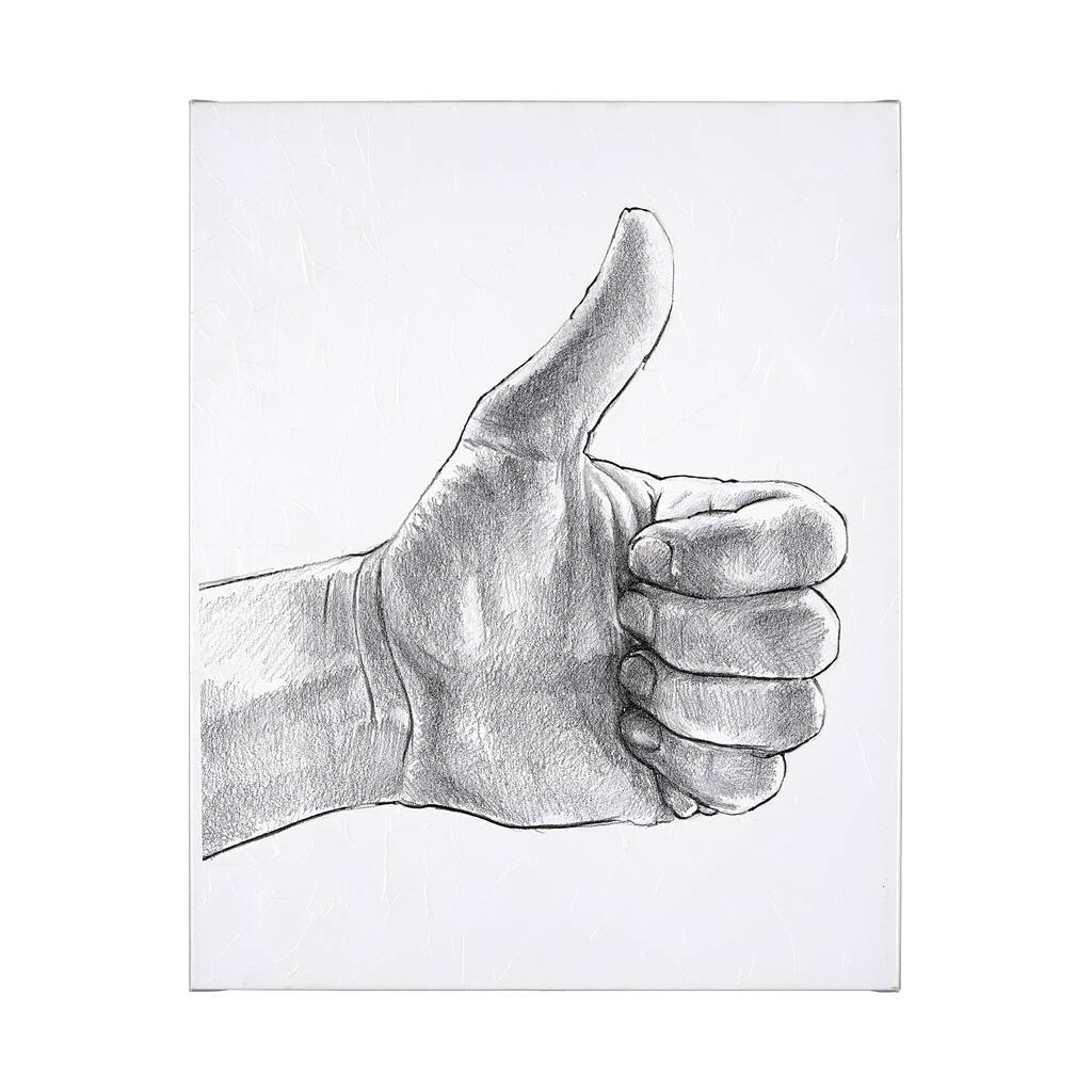 Hand Signs II (40 x 50) Canvas Art Print