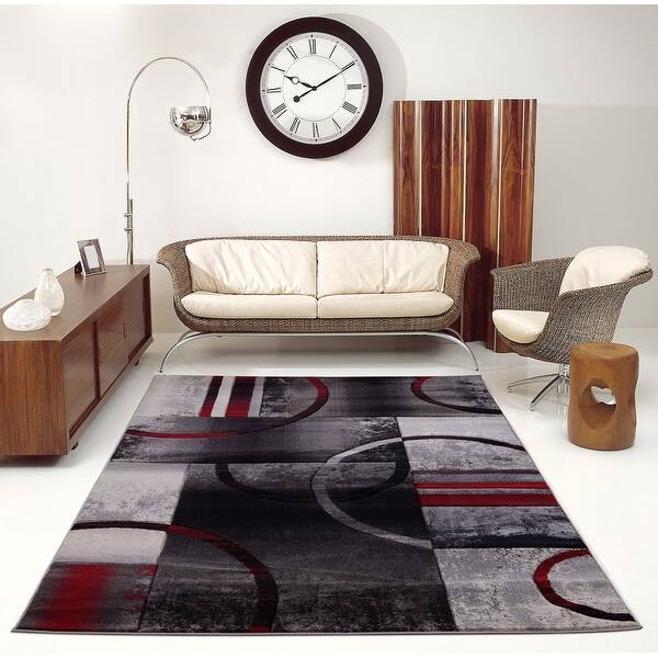 Shop Geometric Black Grey Blue Gold Red Area Rug Carpet Mat For Living Room Bedroom Hallway Runner Patio On Sale Overstock 29200398