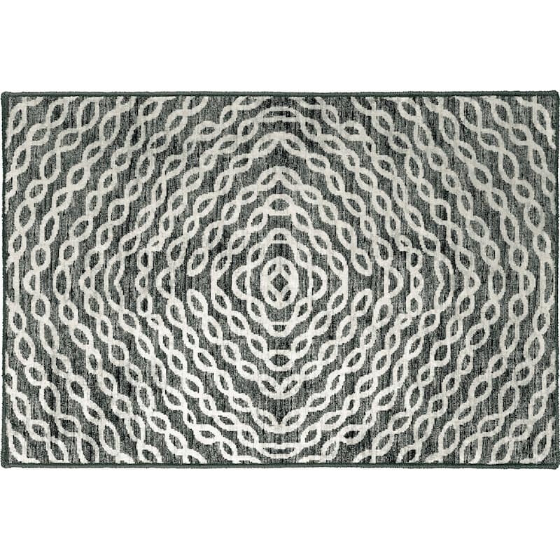 Indoor/ Outdoor Addison Bravado Link Washable Area Rug