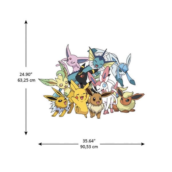 Pokémon Eevee Evolutions Wall Decals