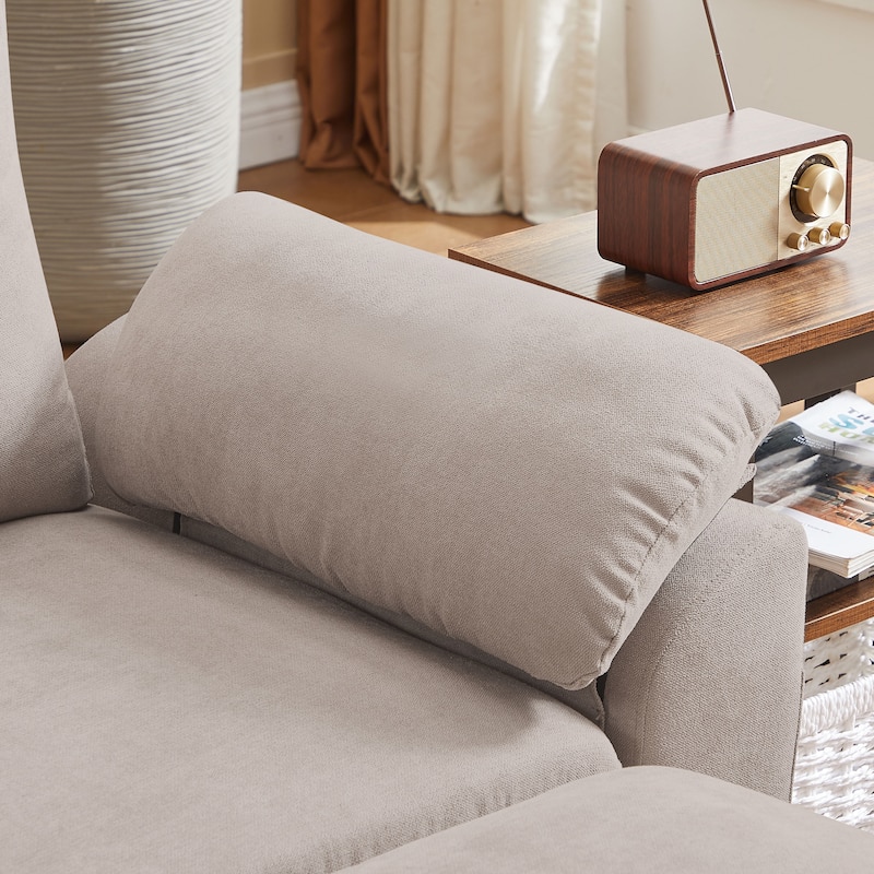 Jarenie 79.72" L Shaped Sofa Couch for Living Room