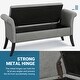 preview thumbnail 26 of 26, Yaheetech Modern Fabric Tufted Storage Bench with Cushioned Ottoman