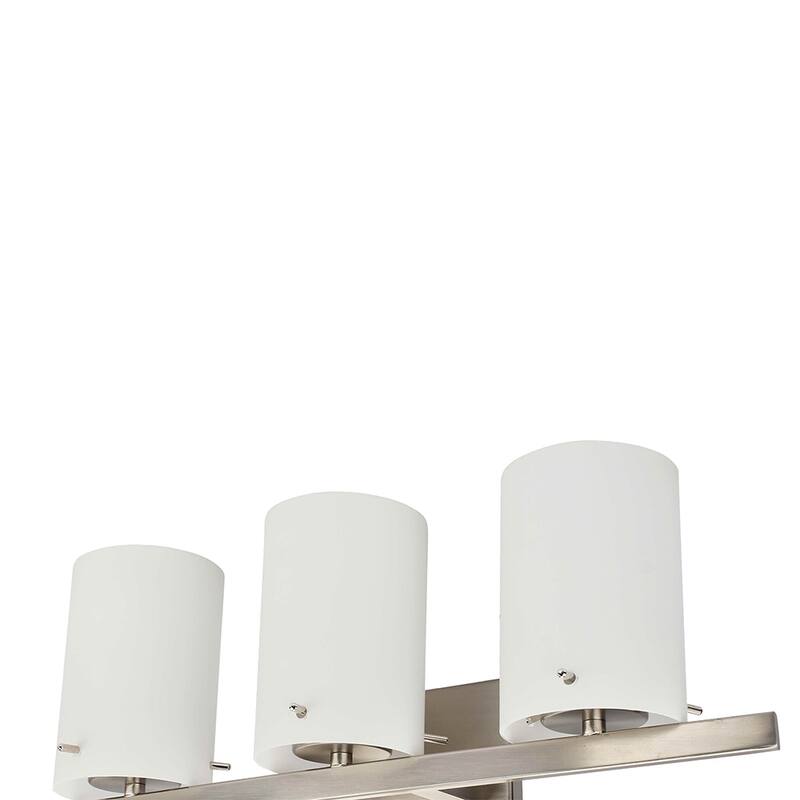 3 Light Vanity Lighting in Brushed Nickel LED integrated