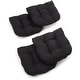 preview thumbnail 1 of 9, 19-inch U-Shaped Microsuede Chair Cushion (Set of 1, 2, or 4) Set of 4 - Black