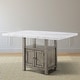 preview thumbnail 1 of 4, The Gray Barn Garfield Driftwood Marble Top Counter Height Dining Table