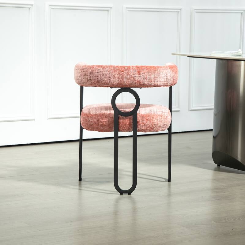 Fabric Upholstered Kitchen Side Dining Chair with Cushion, Backrest, Non Slip Feet for Dining Room Kitchen Living Room Bedroom