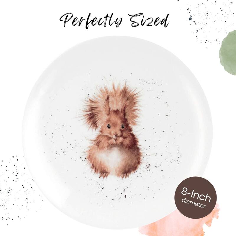 Royal Worcester Set of 4 Wrendale Designs Coupe Plates - 8 Inches