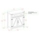 preview thumbnail 13 of 37, Middlebrook 30-inch Rustic Barn Door Accent Cabinet