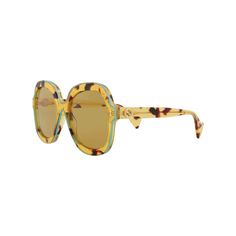 Gucci Round-Frame Acetate Sunglasses