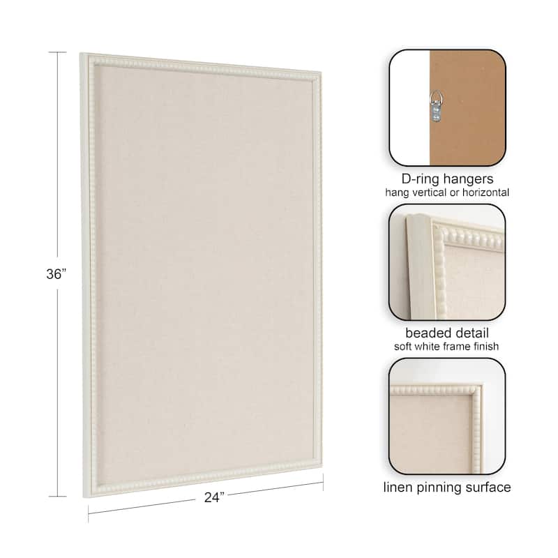 Kate and Laurel Makenna Rectangle Fabric Pinboard