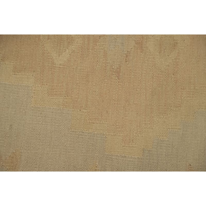 Hand Woven Oriental 100% Wool Carpet Southwestern Tribal Greys & Charcoal Kilim Runner Rug - 10' 0'' X 2' 9''