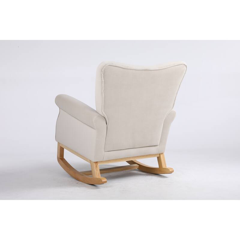 Baby Room High Back Rocking Chair Nursery Chair