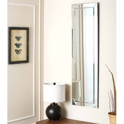 Abbyson Loft Silver Modern Rectangle Wall Mirror