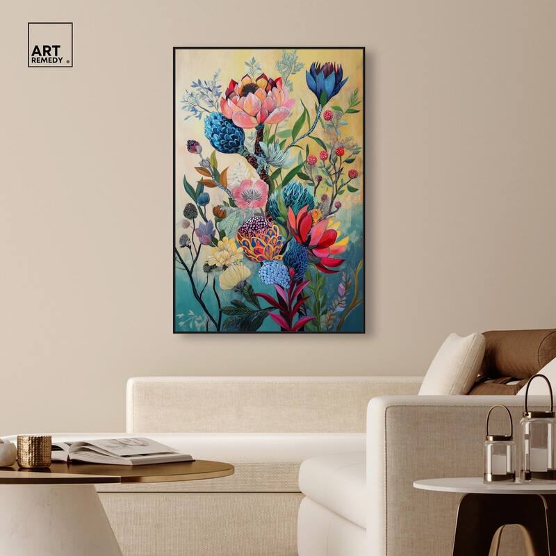 Exotic Bloom Medley I Canvas by Art Remedy
