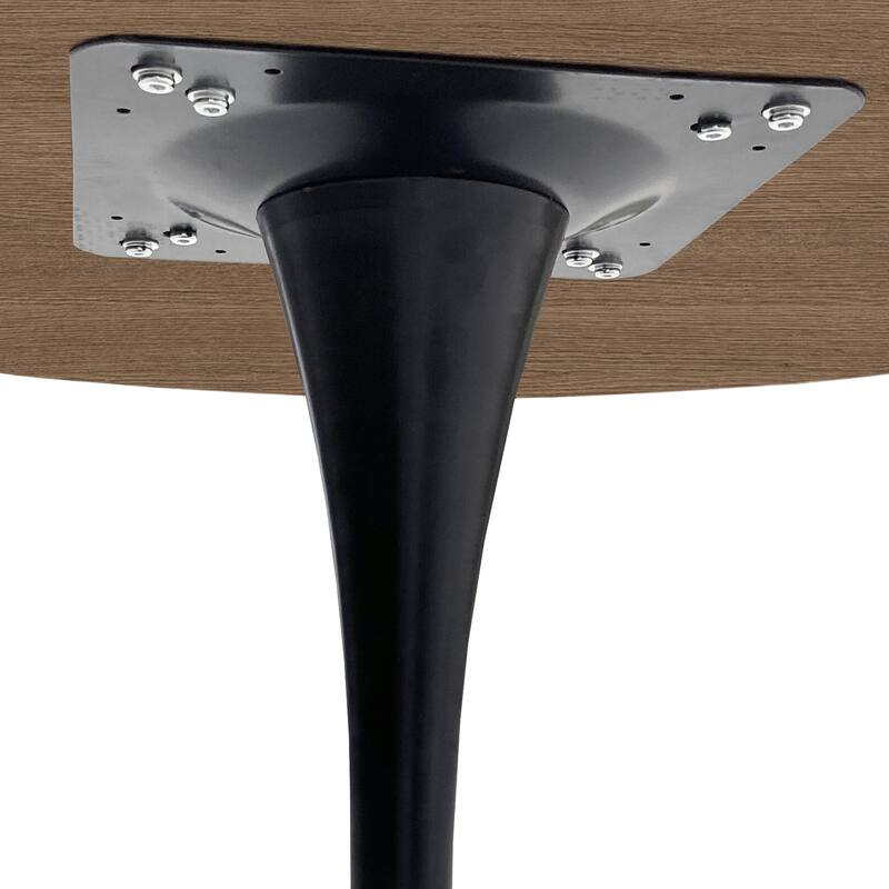 Modern Round Dining Table End Table Leisure Coffee Table with Metal Base