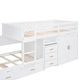 preview thumbnail 18 of 27, Wooden Versatile Twin Bunk Bed with Trundle,Cabinet,Wardrobe,Desk and Drawers