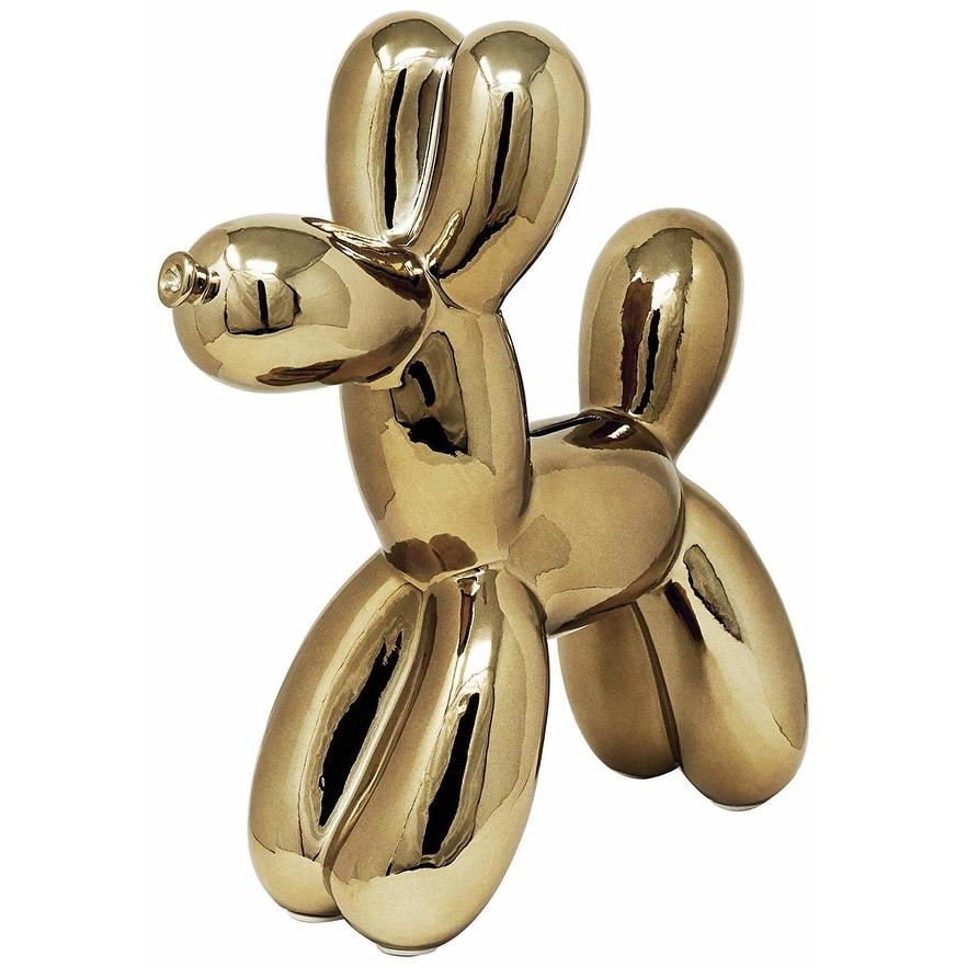Interior Illusions Plus Bronze Ceramic Dog Piggy Bank - 12" tall
