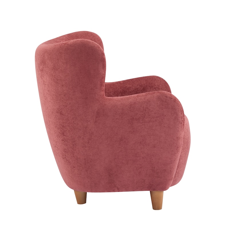 Bacho Fabric Wingback Accent Chair by Christopher Knight Home