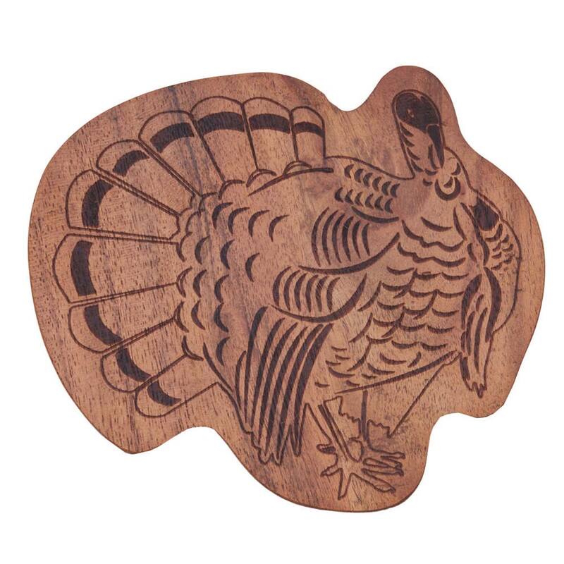 Turkey Wood Coasters S/4