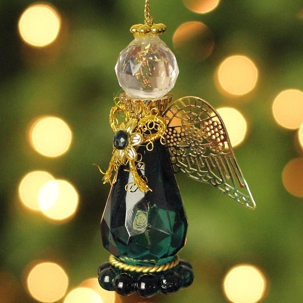 Shop 3 25 May Emerald Birthstone Gem Angel Christmas Ornament
