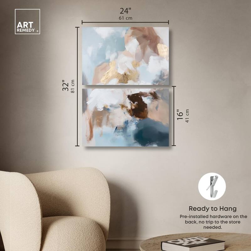 Mother Earth II Canvas Set of 2 by Art Remedy, Gallery Wrapped