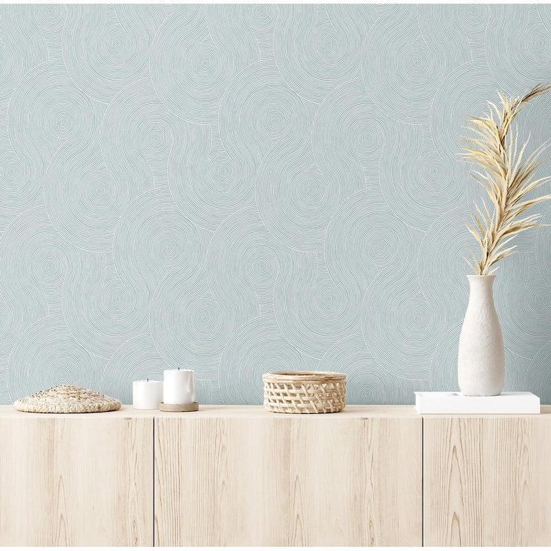 NextWall Swirl Geo Peel and Stick Wallpaper