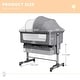 preview thumbnail 3 of 14, Baby Bassinet, Bedside Sleeper,Foldable Baby Bed to Bed