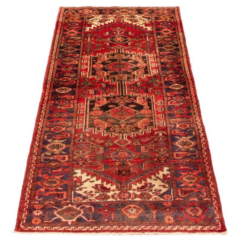 ECARPETGALLERY Hand-knotted Anadol Red Wool Rug - 3'8 x 9'4