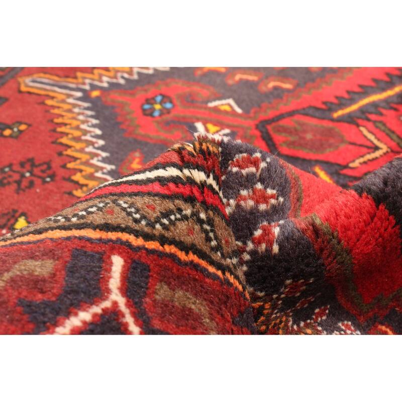 ECARPETGALLERY Hand-knotted Andelz Red Wool Rug - 4'2 x 6'7