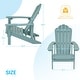 preview thumbnail 62 of 60, BONOSUKI Patio Adirondack Chairs Weather-resistant(Set of 2)