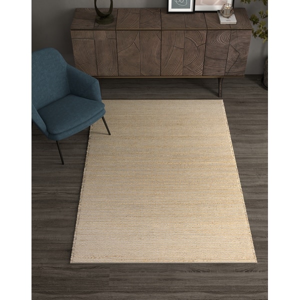 Omani Rugs Domani Ivory Handwoven Jute Area Rug - Bed Bath & Beyond - 27551224