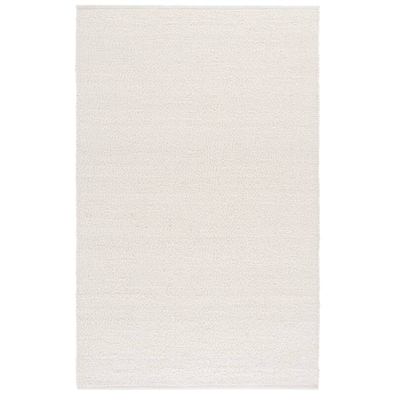 SAFAVIEH Hand-Woven Natura Stacey Transitional Wool Rug - 6' Square - Ivory