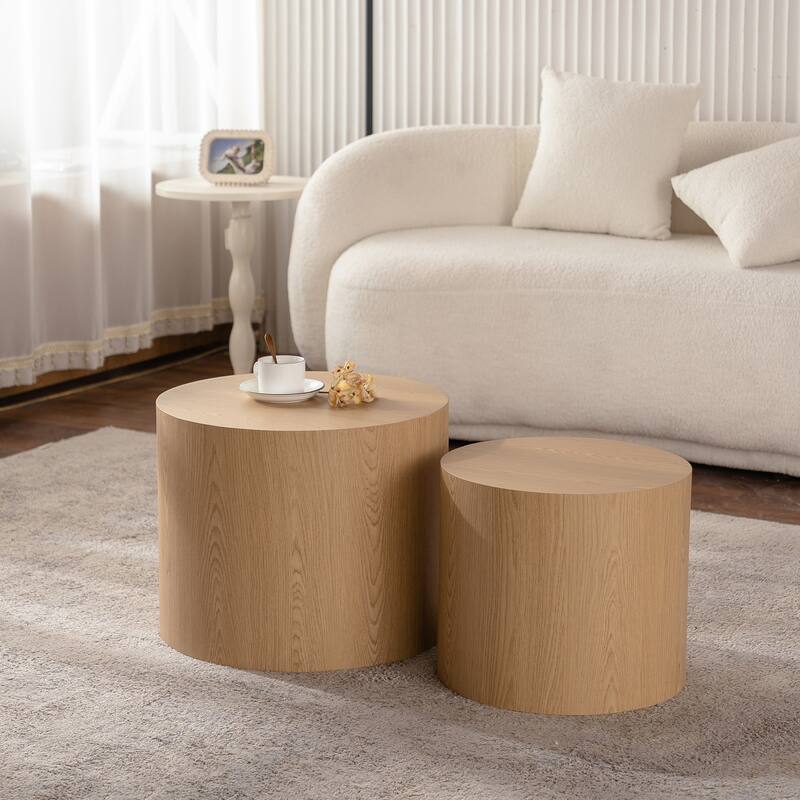 Simple Modern 2 Piece Coffee Table Set