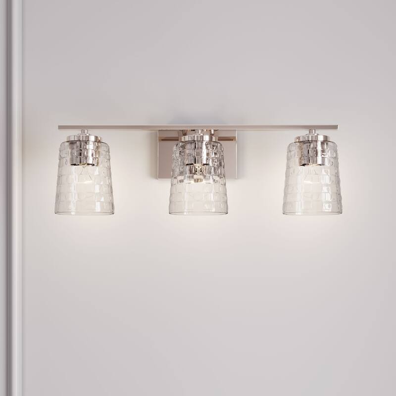 Millennium Lighting Saben 3 Light Vanity Fixture - 3 Light - Polished Nickel