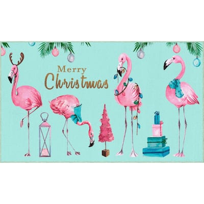 Mohawk Prismatic Merry Flamingos Area Rug