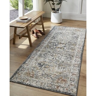 Livabliss Traditional Beckham Diamond Area Rug