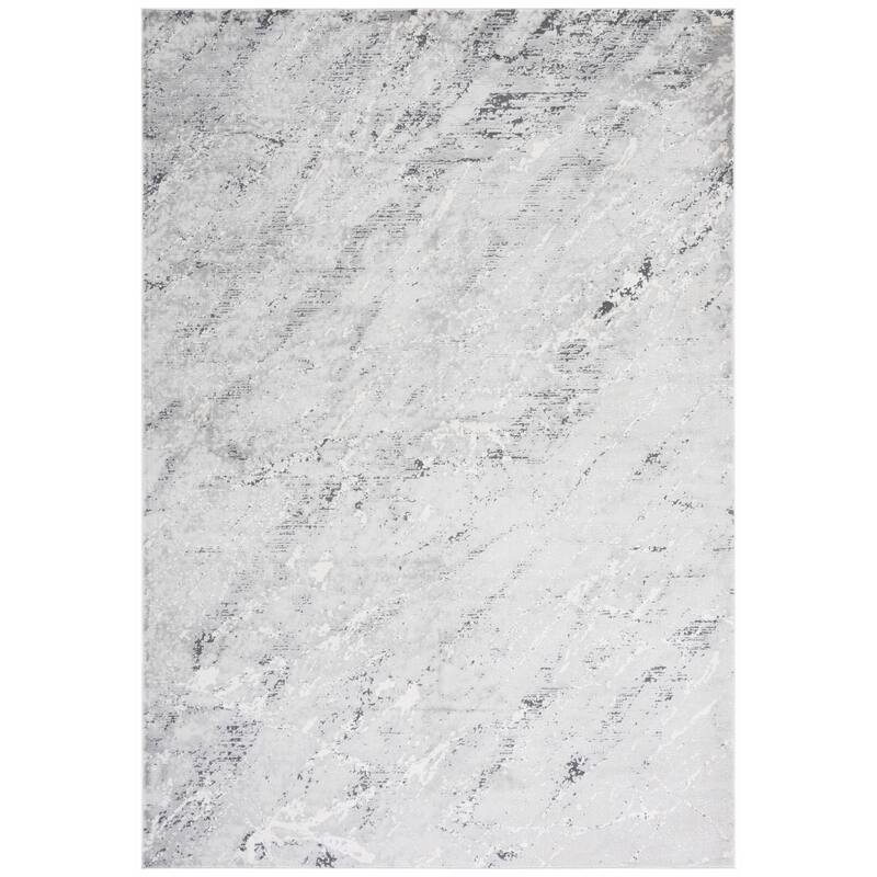 SAFAVIEH Vogue Hettie Modern Abstract Rug - 6'7" Square - Grey/Light Grey