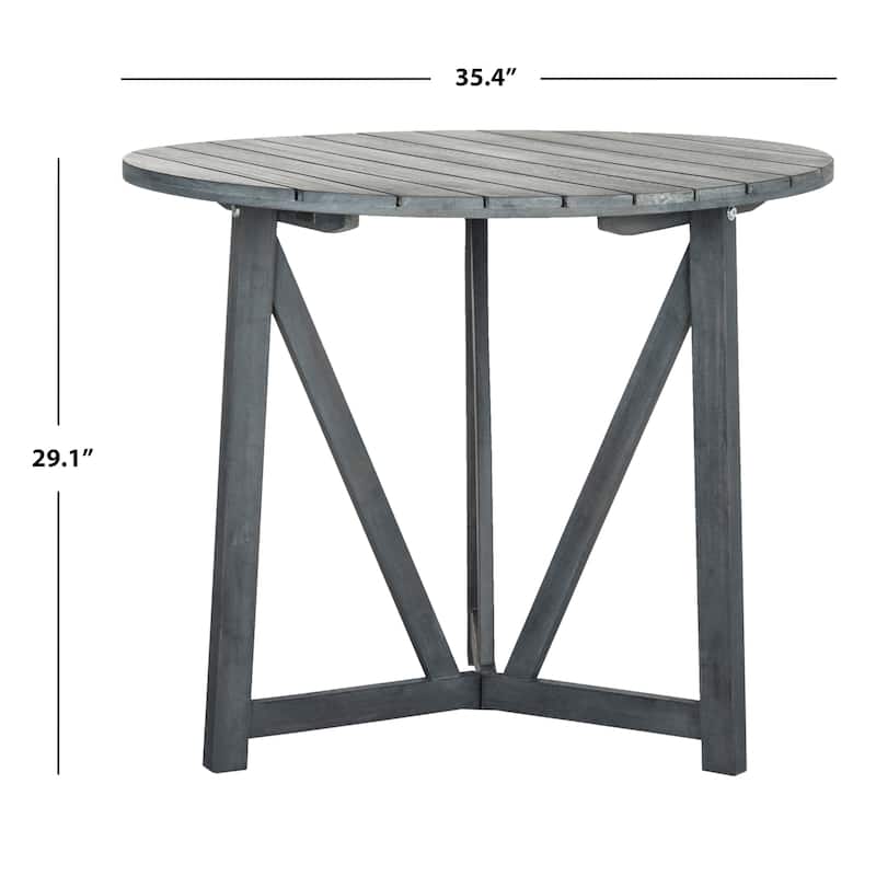 SAFAVIEH Outdoor Hyong Round Table - 35Wx35Dx29H