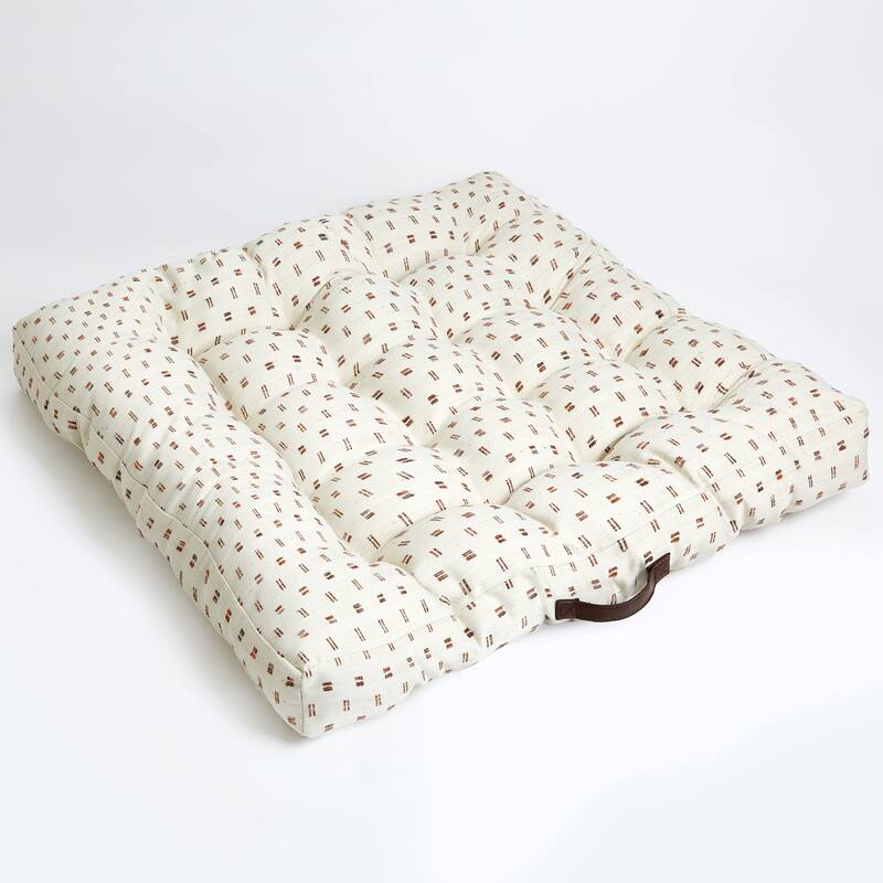 Sorra Home Indoor Tufted Floor Pillow Single - Zisper Sedona