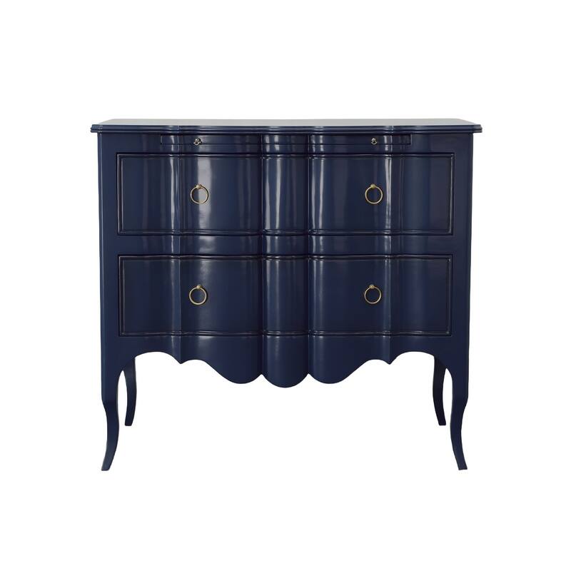 Delamar 40" 4-Drawer Storage Chest, Royal Blue