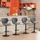 preview thumbnail 28 of 27, HOMYKA Swivel Adjustable Height Stool Set of 4