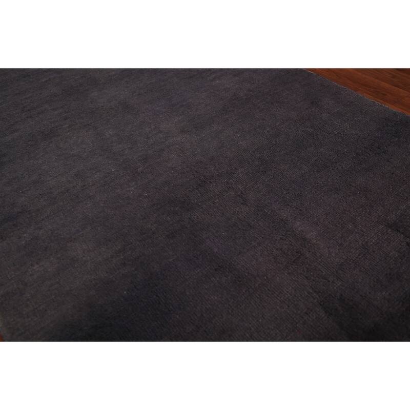 Gray Modern Gabbeh Oriental Foyer Rug Handmade Wool Carpet - 3'2" x 4'10"