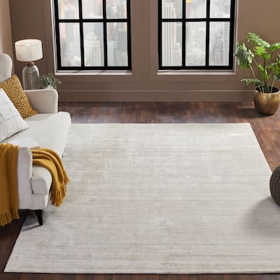 Chinocolored Wool Viscose Handmade Area Rug