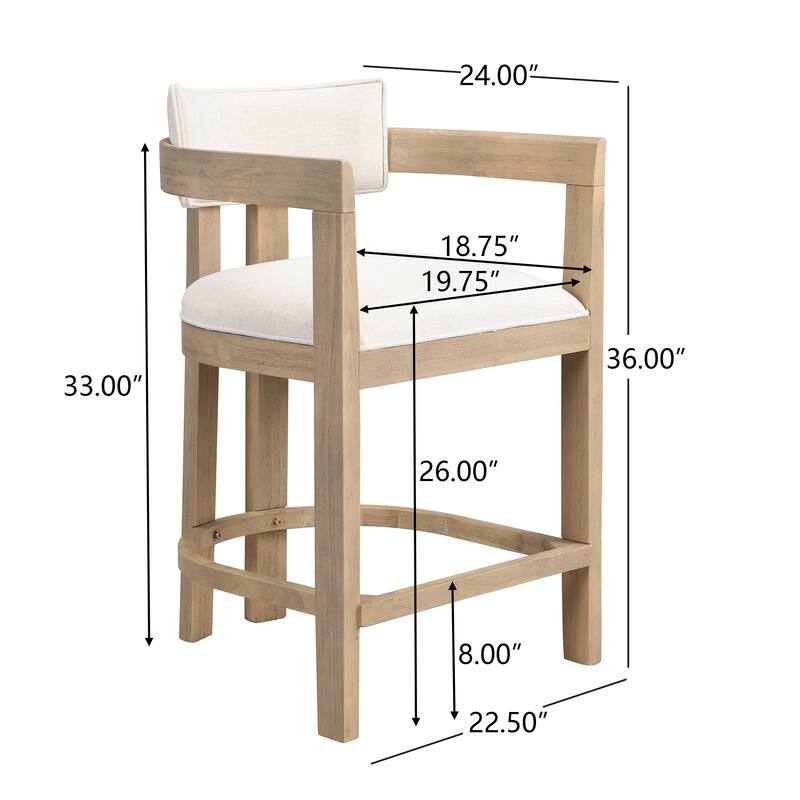Christopher Knight Home Maribel Upholstered Counter or Bar Stools (Set of 2)