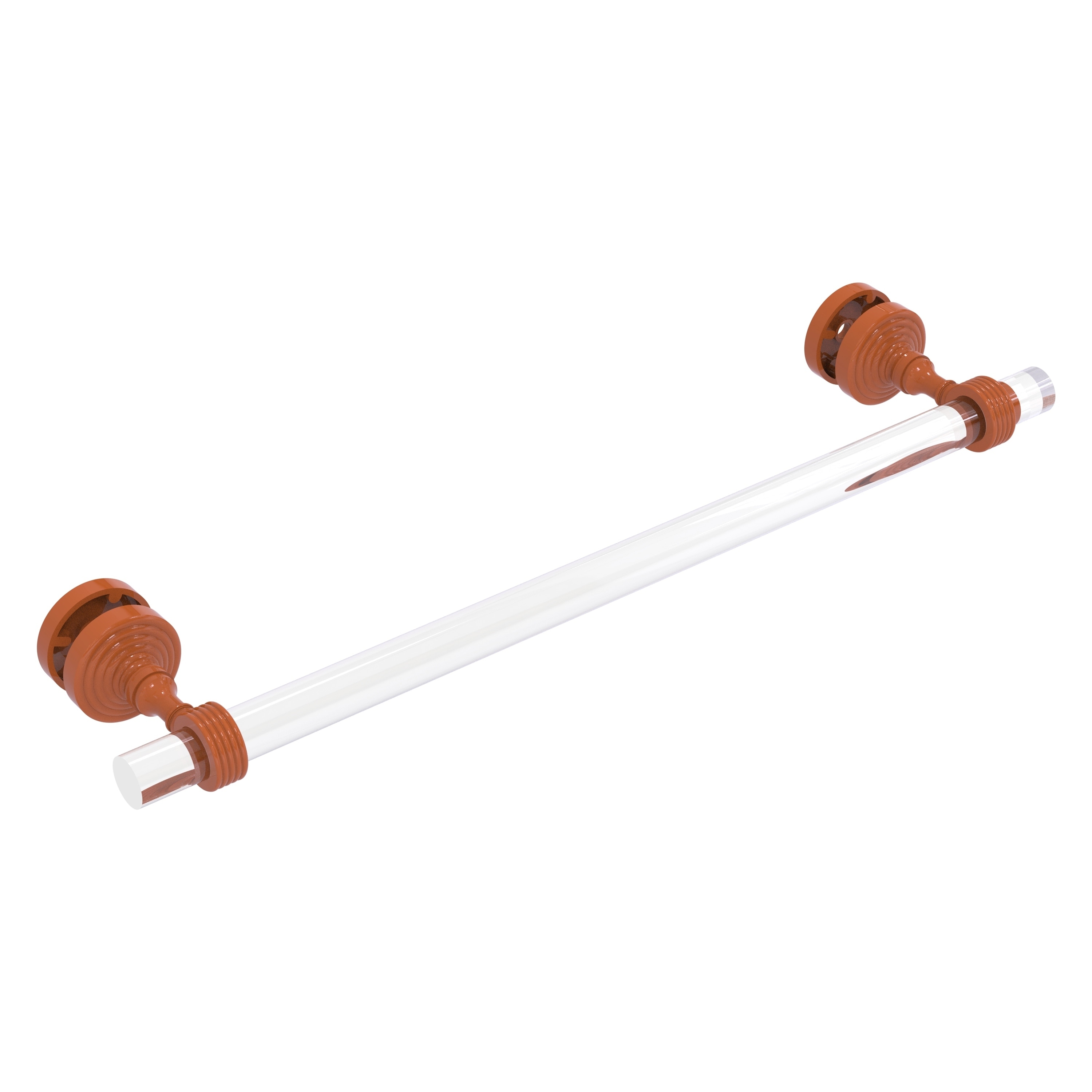 Allied Brass Pacific Grove Collection 18 Inch Shower Door Towel Bar with Grooved Accents