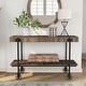 preview thumbnail 5 of 25, Hyssop Farmhouse 47-inch Metal 1-Shelf Console Table by Furniture of America
