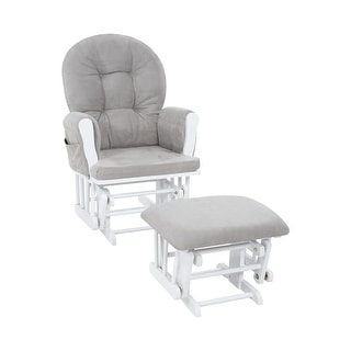 Nursery Glider and Ottoman Set Reclining Rocker Chair with Padded Back Armrests and Cushions On Sale Bed Bath Beyond 36186189