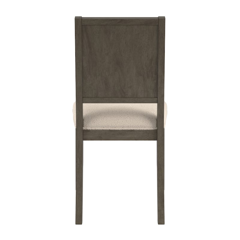 Harstad Wood Finish Cream Boucle Fabric Dining Chair (Set of 2) by iNSPIRE Q Modern
